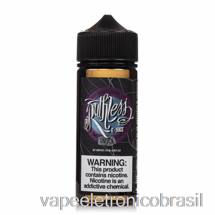 Vape Eletrônico Uva Bebida No Gelo - Vapor Implacável - 120ml 6mg